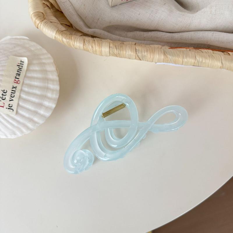 Sweet Musical Note Shape Hair Claw Clips Creative Minimalist Fashion Strong Hold Hair Clips for Women Bridesmaid Wedding Decor