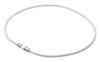 Phiten RAKUWA Magnetic Titanium Necklace, White/Silver, 45cm, for Relieving Stiff Shoulders and Neck, Improves Blood Circulation, and More, for Women
