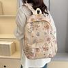 Wide Straps Cartoon Animal Daypack Nylon Large Capacity School Bag Fashion Capybara Backpack  Daily
