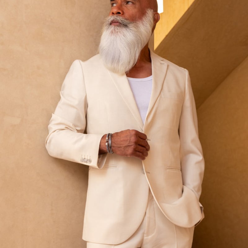 Bracelet PIG & HEN Catena Foxtail - Bleu Marine X Argent