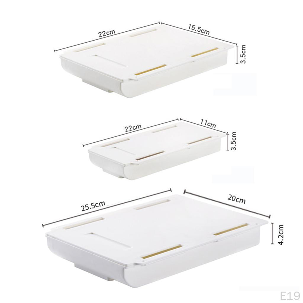 Drawer Organizer, Self-Adhesive Pencil Tray for Office and Desk, Recycled