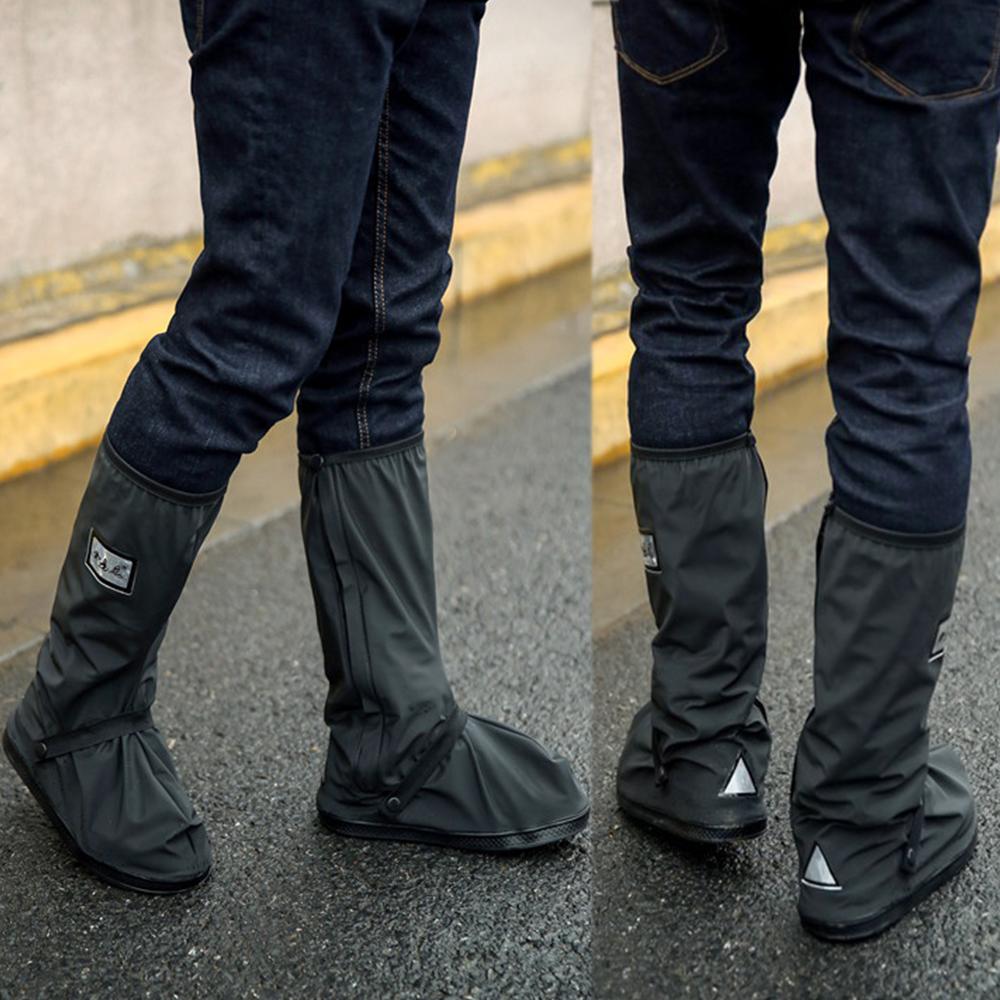 For Rainy Snowy Day Motorcycle Scooter Bike Rain Shoes Cover Waterproof Non-Slip Boot Covers