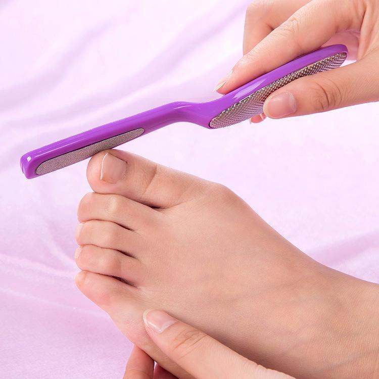 1 Uds. Lima profesional de doble cara para pies rallador de talón eliminador de callos de piel muerta dura Lima de pedicura rallador de pies herramienta para el cuidado de los pies