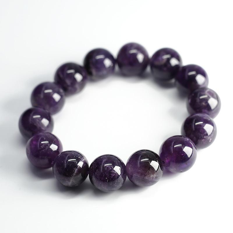 Natural Crystal Bracelet for Women, Dreamy Amethyst Bead Bracelet DIY Shangan Purple Natural Gemstone Friendship Bracelet