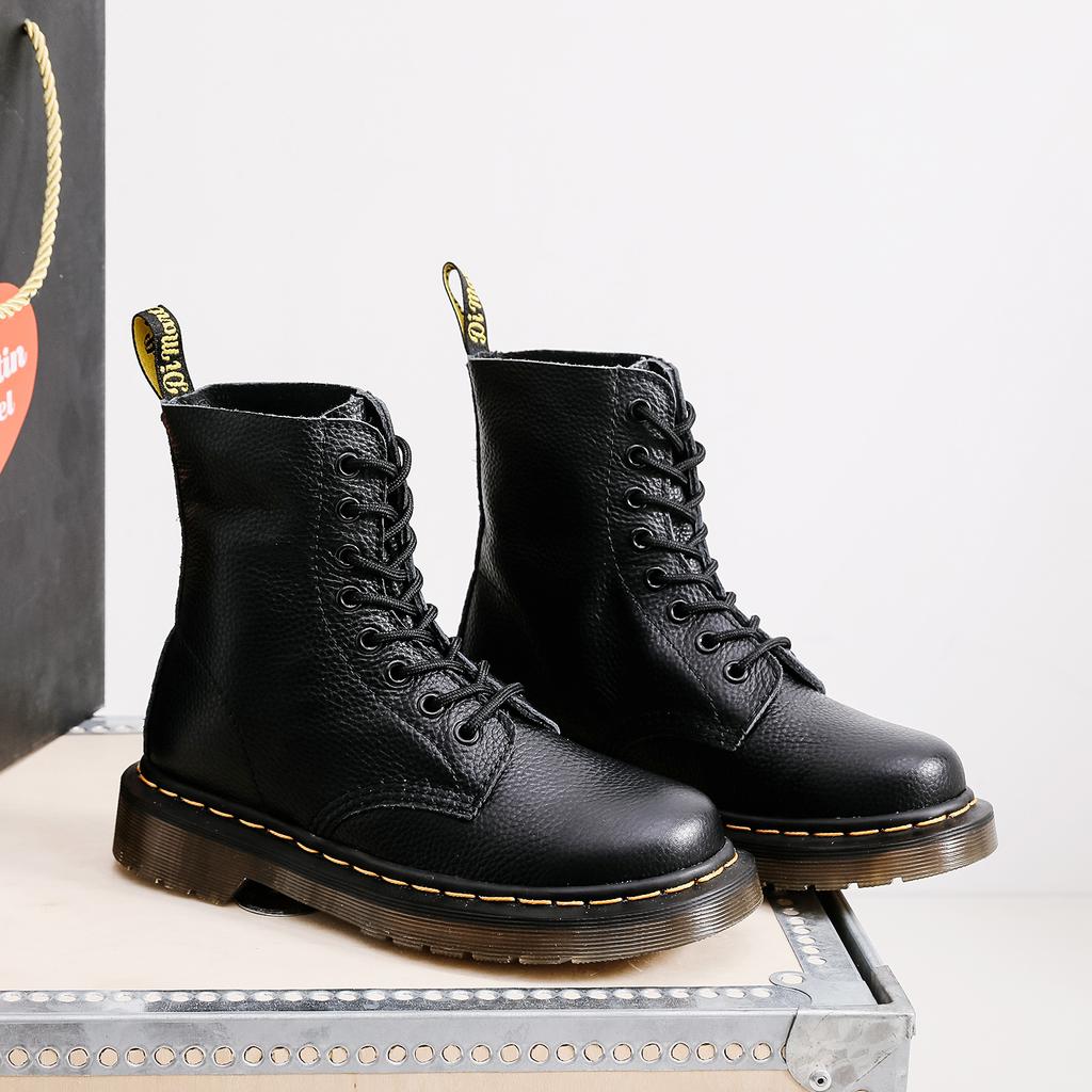 Herren Hohe Flache Leder Ganzjahres Unifarbene Retro Mode Leichte Abriebfeste und Rutschfeste Schnürstiefel