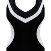 High-Waisted Women's Elegant One-Piece Swimsuit | Backless Design, Full-Body Print, High Elasticity Fabric for Beach & Pool, Long Sleeve Swimsuit