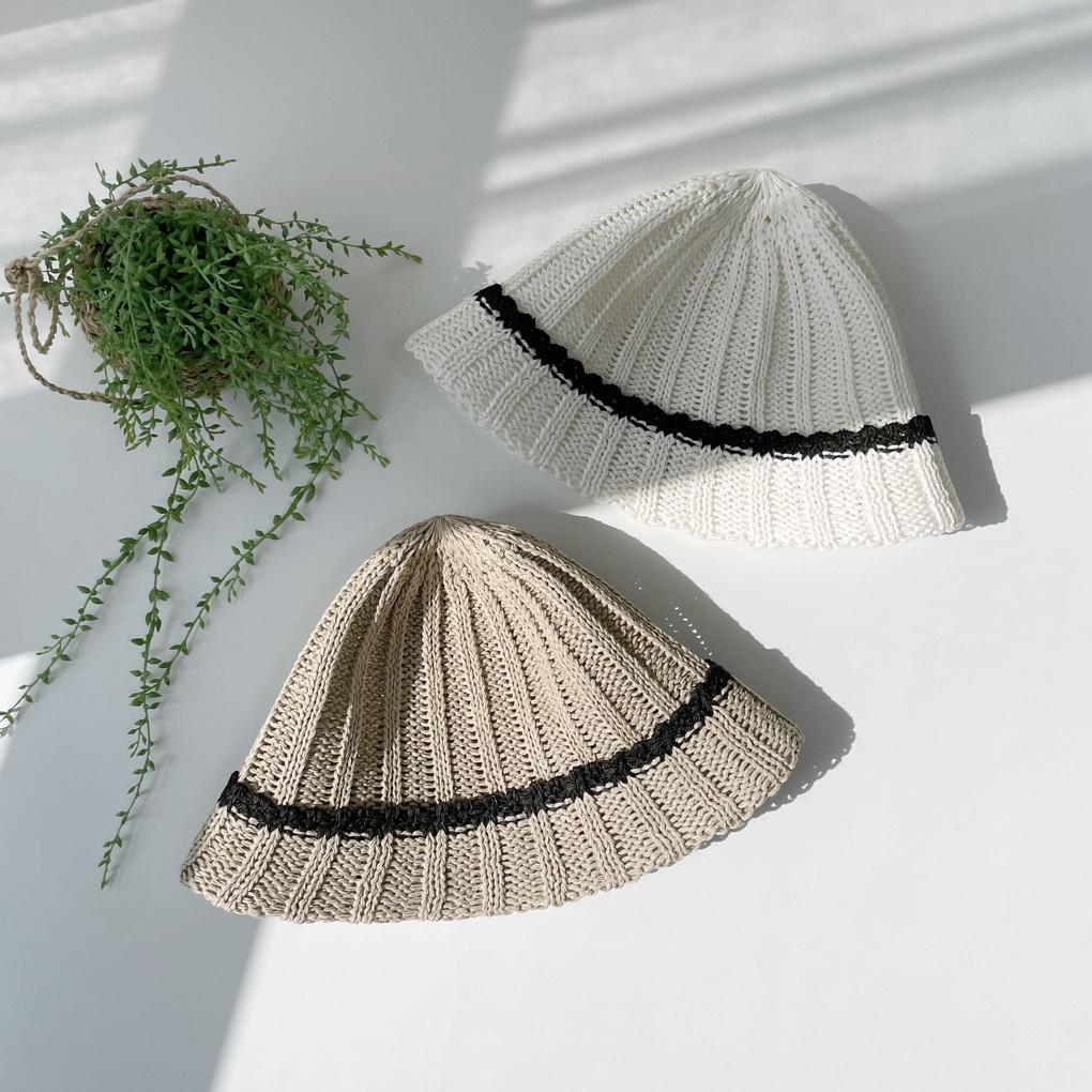 Men's and Women's Daily Bucket Hat with Wide Brim Knit Bucket Hat