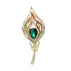 Vintage Feather Brooch Zinc Alloy Lightweight Jewelry Accessory For Women Elegant Retro Design Gift