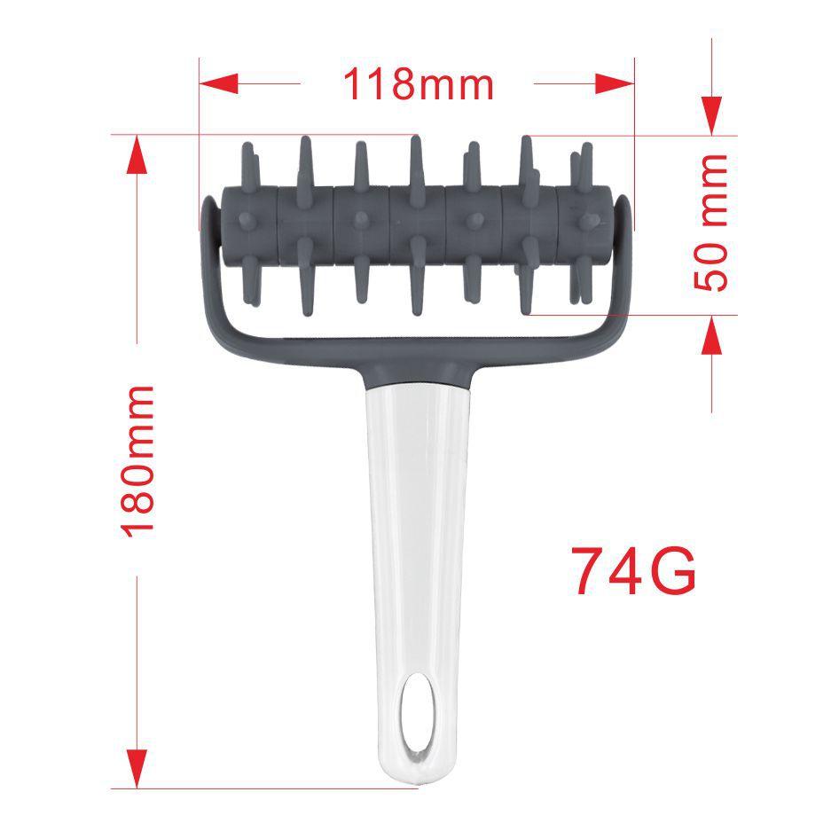 

Pizza Roller Pin Pizza Cookies Baking Tools Plastic Dough Roller Pastry Pie Needle Wheels Cutter Sewing Machine Bread Hole Punch серый