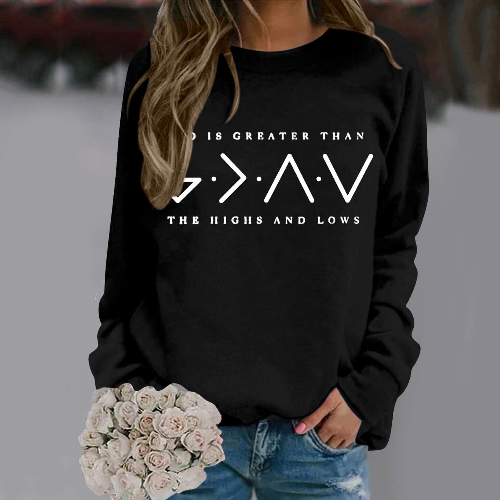 

Женская модная повседневная толстовка с капюшоном и длинными рукавами, свободная, с принтом и круглым вырезом L чёрный