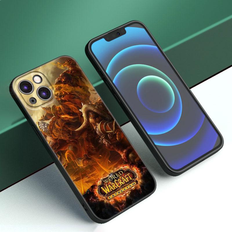 

Чехол для телефона World of Warcraft для Apple iPhone 12 13 Mini 11 14 15 Pro Max 7 8 Plus X XR XS SE 2020 2022 черный силиконовый чехол iPhone 13