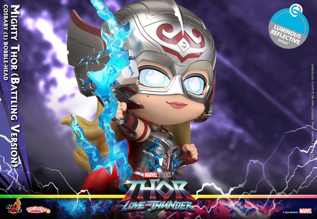 Cosbaby Thor: Love and Thunder Mighty Thor (Battle Version) Size S Non-Scale Figure Silver Height Approx. 12cm COSB954
