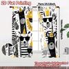 Contemporary Flat Printing Curtains Without Rod Safari Party Popular Fabric Outdoor Decorations Use Set Of 2 Made Polyester