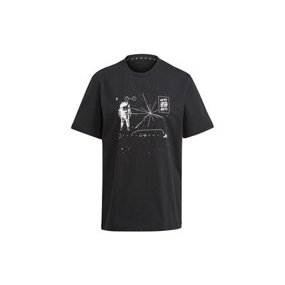 UltraBoost Grafik-T-Shirt Illusion One Sportlich Lässig Rundhals Kurzarm Herren Tops Schwarz GU1752
