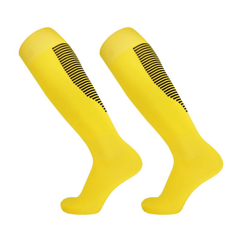 Breathable Striped Football Socks: Spring/Summer, Over-Knee, Sweat-Absorbent, Adult & Kids Training & Casual Wear