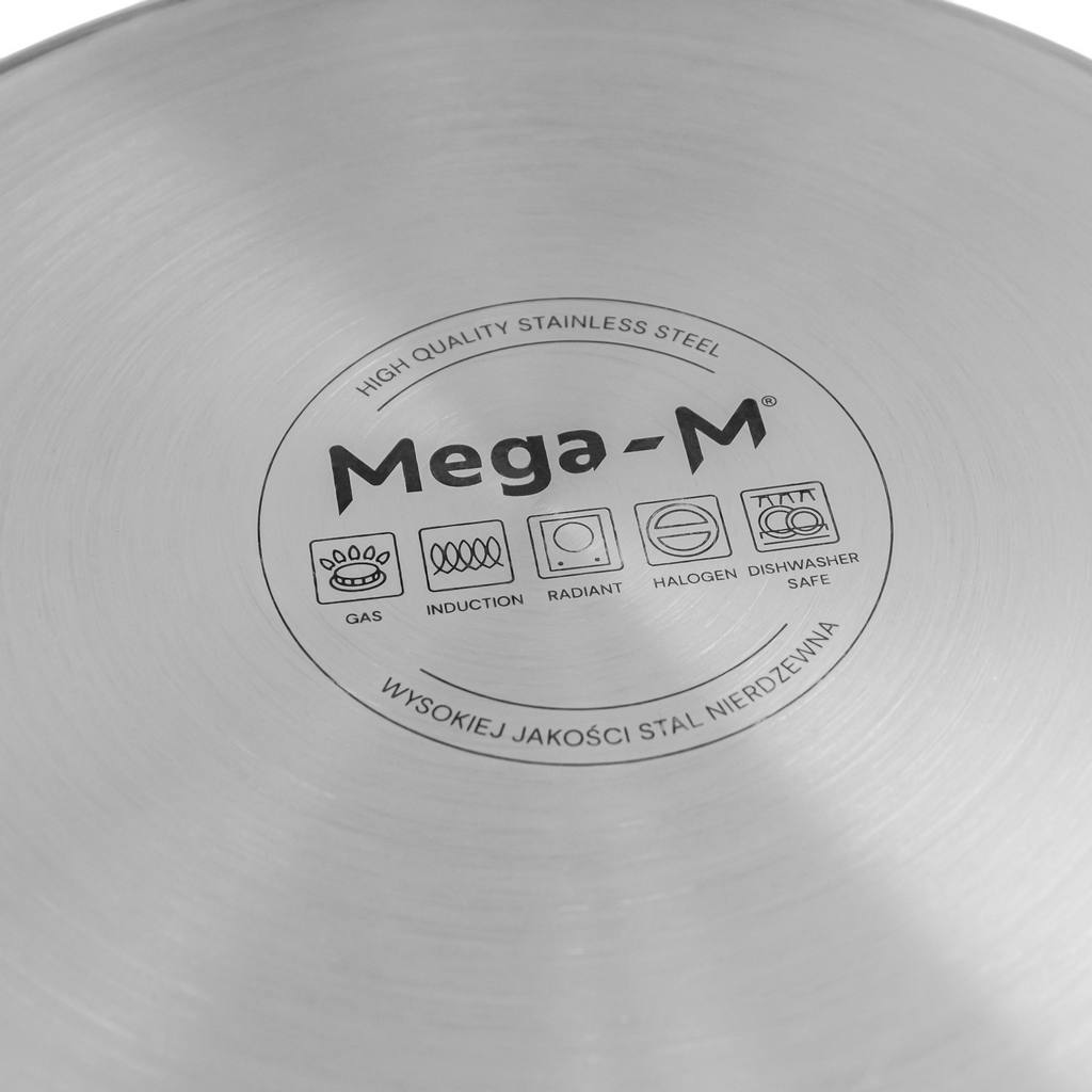 Tall Catering Pot with Lid Mega-M Standard 25l Dia. 32 Cm X H 32 Cm N