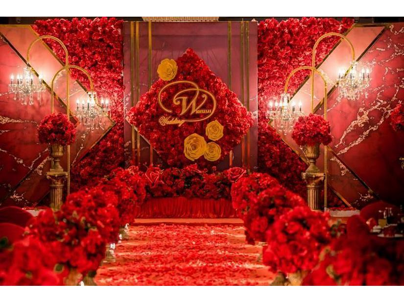 Large Eucalyptus Silk Flower Row for Wedding Table Decoration