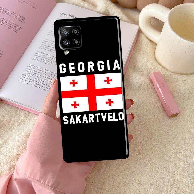 Georgia Flag For Samsung Galaxy A06 A16 A26 A36 A56 A52 A53 A33 A13 A34 A54 A14 A15 A35 A55 A22 A32 Case