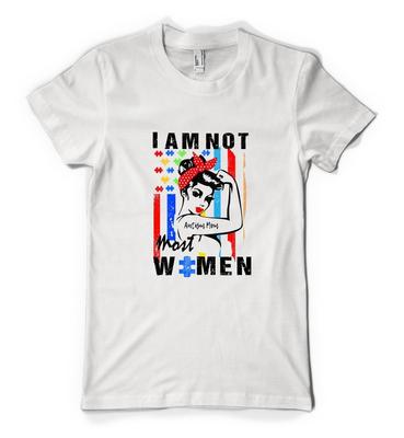 Personalised I'm Not Most Women War Style Poster Bright Adult and Kids T-shirt