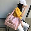 New short-distance travel bag women's glossy face with shoe position dry and wet separation sports fitness bag men's large-capacity duffel bag