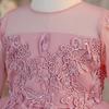 Wedding Flower Girls Dress Toddler Baptism 1st Birthday Dress Baby Girl Clothes Princess Wedding Lace Party Kids Costume T6035