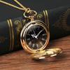 Large Gold Roman Quartz Pocket Watch