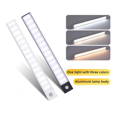 1PC 40CM LED Motion Sensor Cabinet Lighting Rechargeable Kitchen Counter Lighting, Wireless Magnetic Night Lights In the Hallway