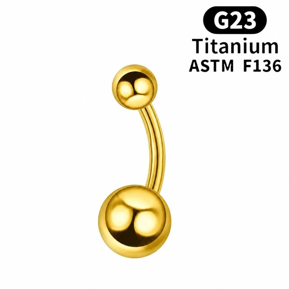 Titanium Alloy Navel Ring External Thread Body Jewelry F136 Navel Stud  Body Piercing