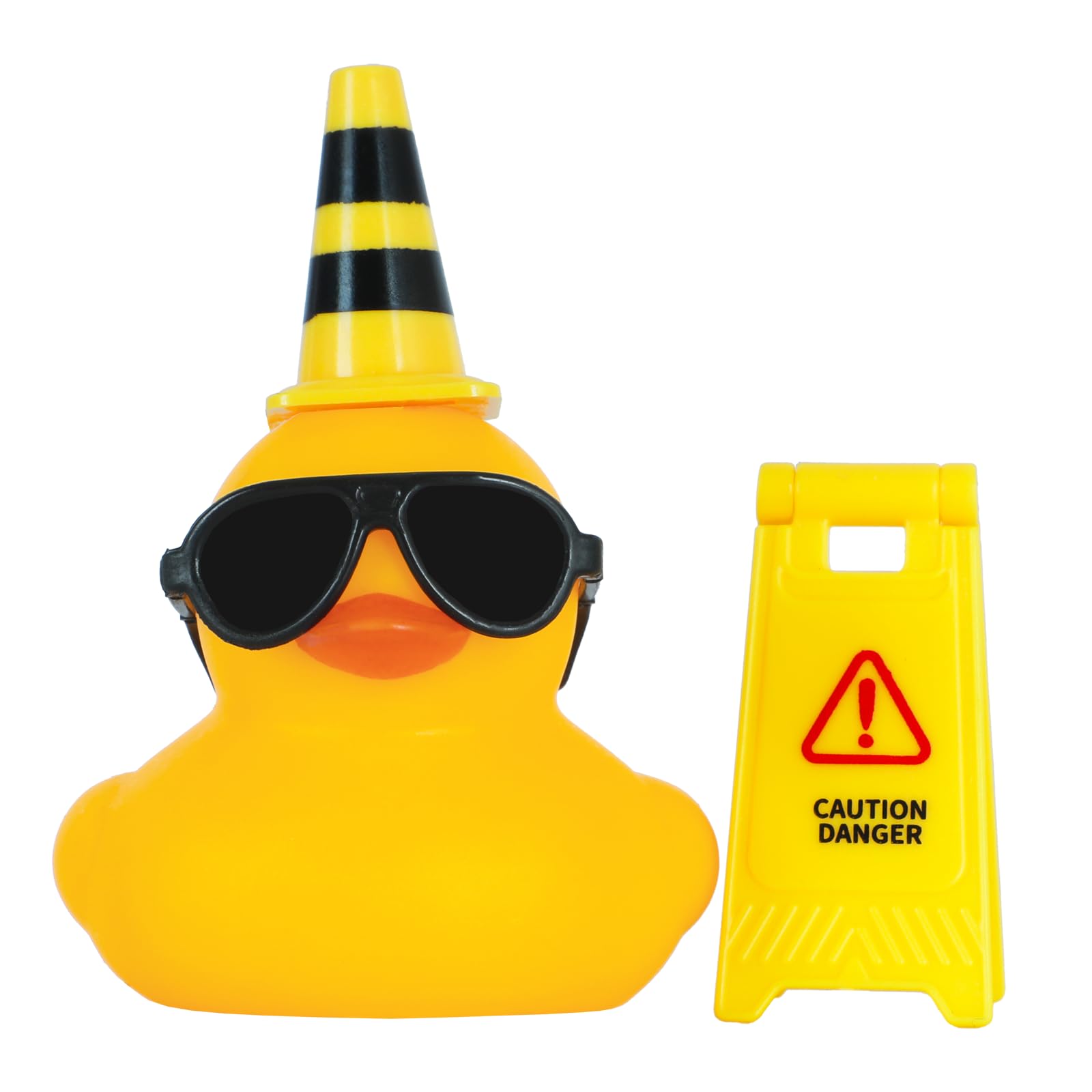Canard en Caoutchouc pour Voiture Ornements de Voiture Canard Décorations de Tableau de Bord de Voiture comme Ornement de Voiture Bureau Décor