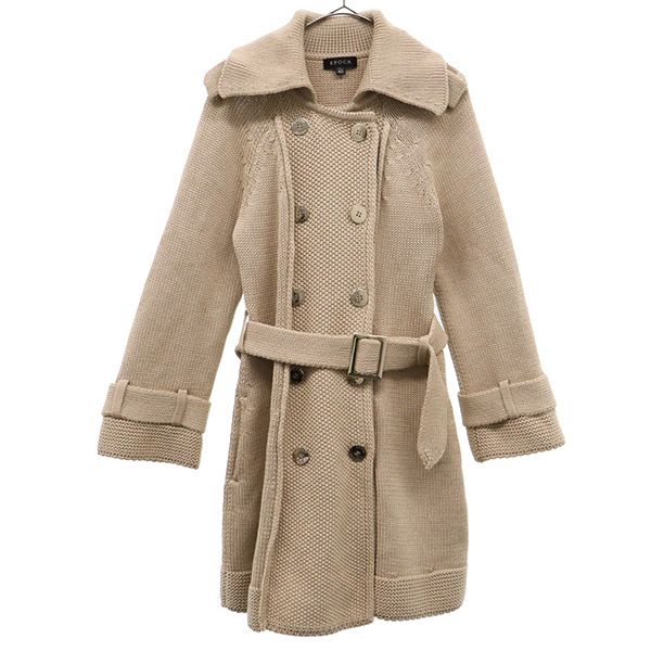 Epoca Knit Trench Coat 40 Beige Women Used