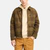 Timberland Sports Polo Check Long Sleeve Cotton Jacket Men Jacket Camel A63AF-EIG