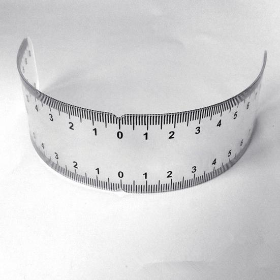 Microblading Measure Semi Permanent Stencil Makeup Eyebrow Tattoo Guide Ruler