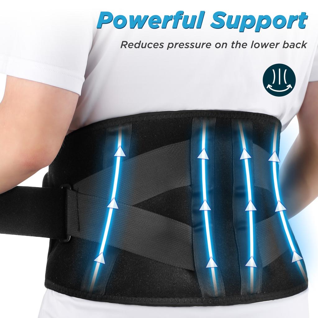 Electric Heating Elastic Massage Belt Waist Support Muscle Relax 3 Levels Vibration Lower Lumbar Decompression Back Brace