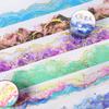 35mmx2m Watercolour Swoosh Hot Stamping Tape Handbook Stationery DIY Handmade Scrapbook Diary Decorative Washi Tapes
