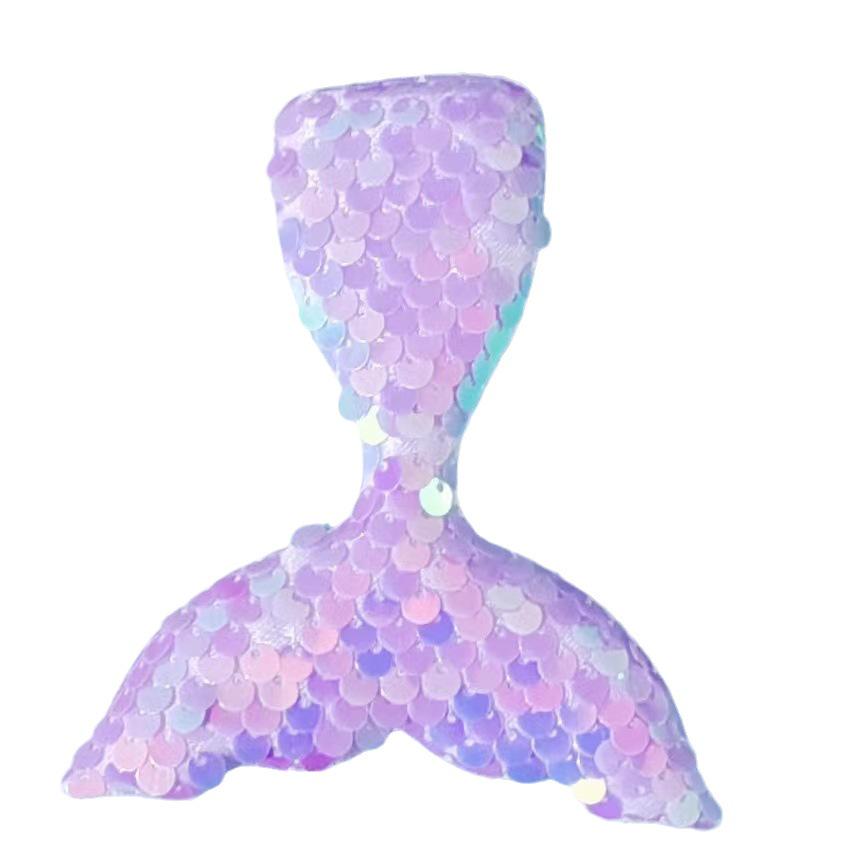 Accessori per Capelli a Forma di Coda di Pesce con Paillettes da Sirena per Bambini