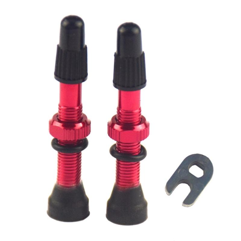 Tubeless Cycling Air Nozzles for Tire Service Tasks, Tubeless Tire Nozzle Cap Pair with Sealing Base and Compacts Tool Included
