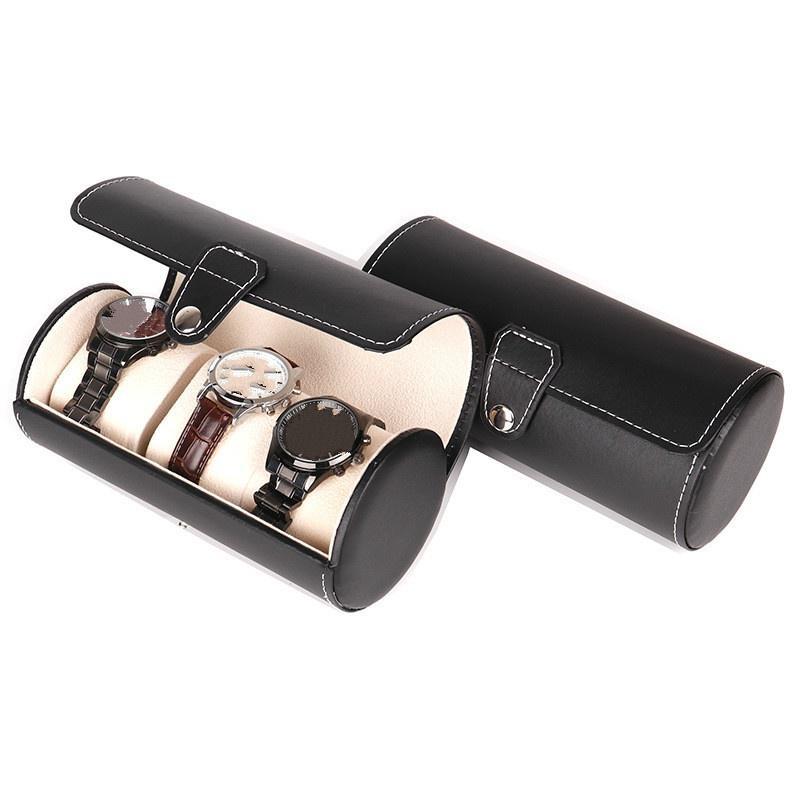 PU Leather 3 Grid Watch Box High-end Jewelry Watch Storage Display Packaging Box