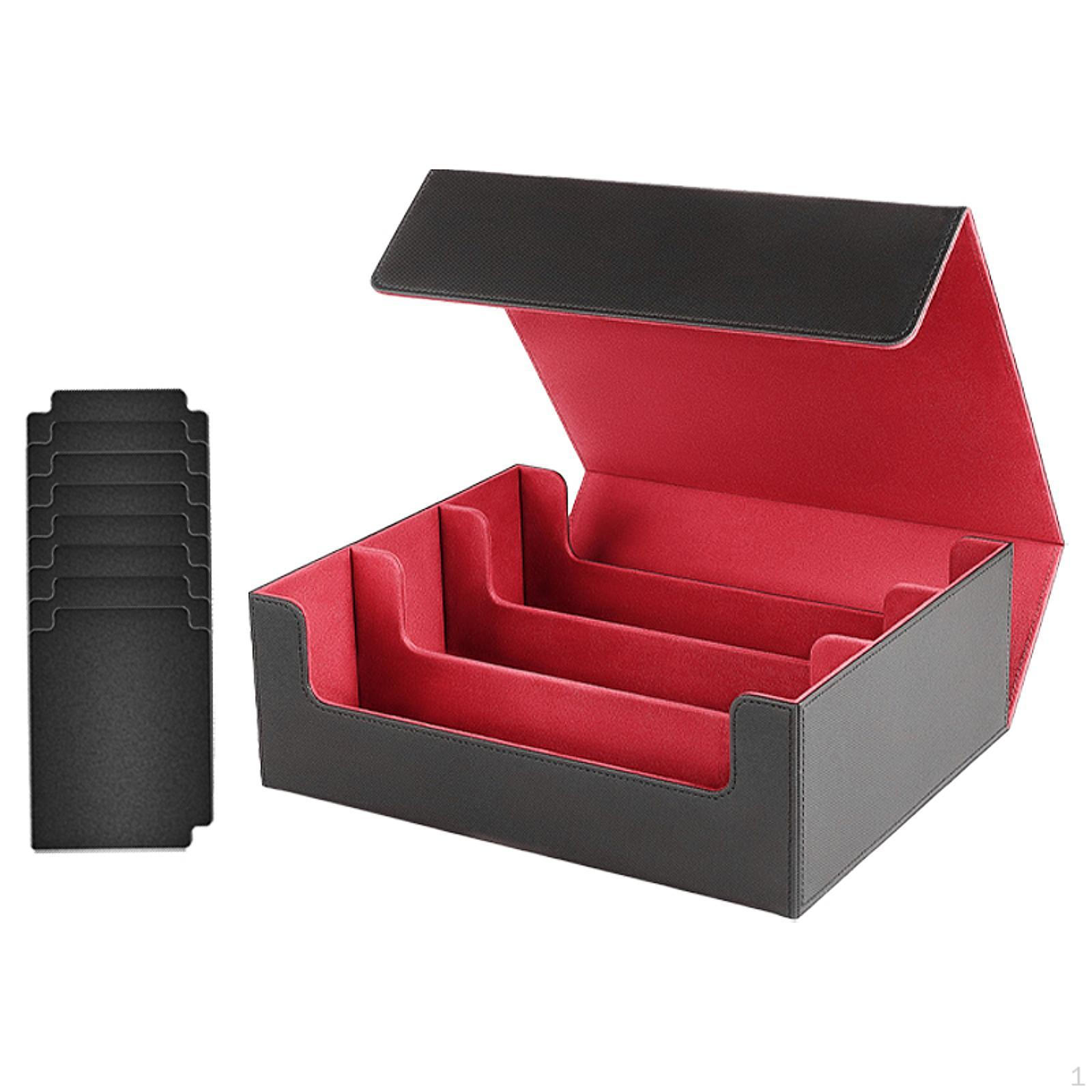 

Колода коллекционных карточек, игровой органайзер для коллекционных карточек, спорт Black Red