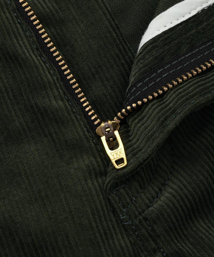 FRIZMWORKS Cord-Komfort-Hose mit zwei Falten _ Oliv