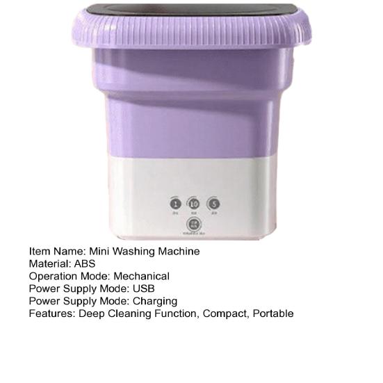 Mini Washing Washing Cleaning Function Easy Machine Deep Machine Portable Small Controls Lightweight Compact Washer