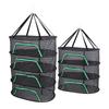 Hanging Drying Mesh with Zipper Breathable Polyester Foldable Hanging Mesh Drying Rack for Fish Vege