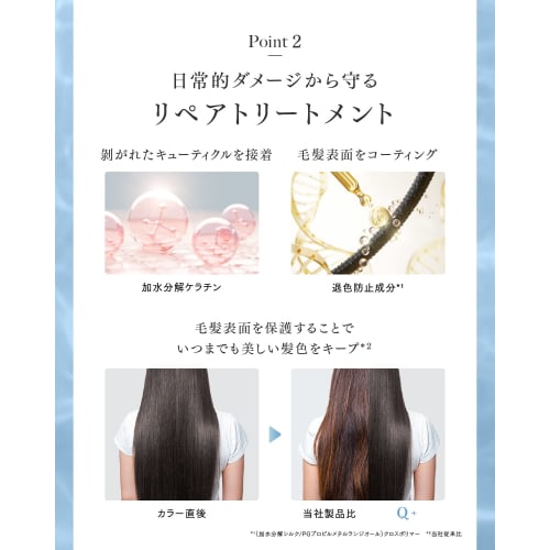 Q+ (Qualitas) Shampoo Treatment Set Damage Care Beauty Salon Exclusive Amino Acid Shampoo Non-Silicone Shampoo 400ml/400g