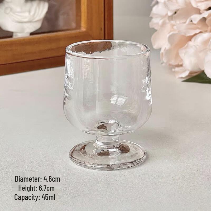 Vintage Stemmed Mini Wine Glasses Set