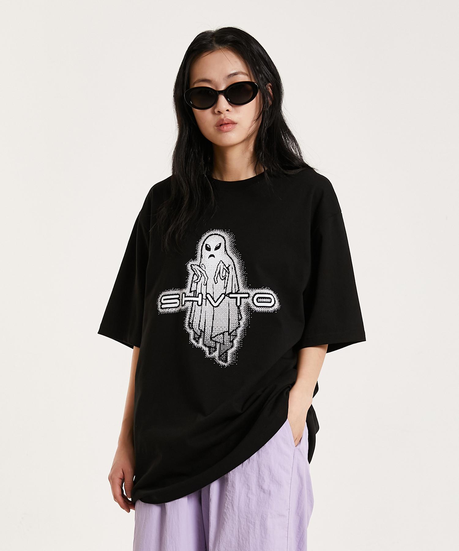Shubto Alien Ghost T-Shirt Black/Free Size