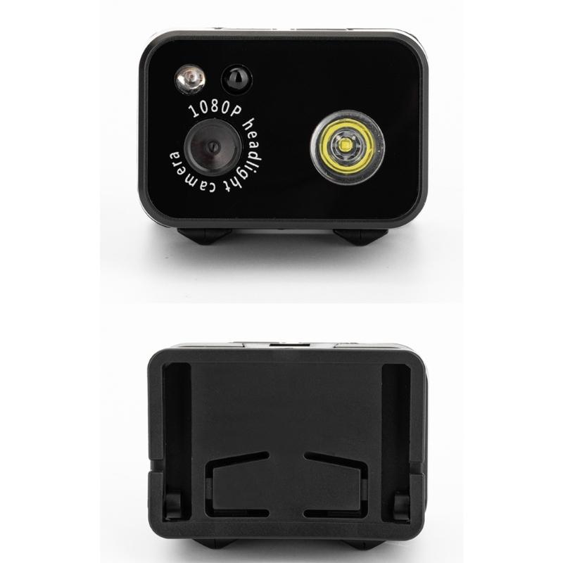 1080P Tragbare Stirnlampe Kamera mit 2MP Objektiv Lange Akkulaufzeit Outdoor Action Camcorder für Outdoor Nachtexploration
