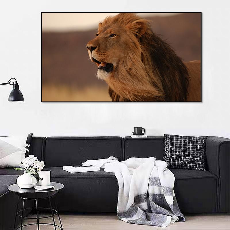 Modern Wildlife Brown Lion Canvas Painting Posters and Prints On the Wall Art Pictures for Living Room Home Decorat