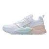 Li-Ning Shock Absorbing Non-Slip Wear-Resistant Low-Top Running Shoes Women Sneakers White Apricot AGCR074-4