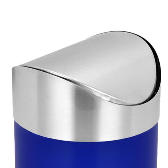 سلة مهملات صغيرة سلة مهملات بغطاء متأرجح لسطح العمل للمطبخ سطح المكتب نفايات قمامة سلة مهملات