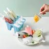 6 Girds Creative Silicone Ice Mold for Home Use Summer DIY Homemade Ice Cream Mold Kids Popsicle Ice Cube Tray Freeze Box