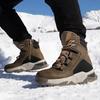 TUINANLE Men Snow Boots Plush Warm Winter Cotton Shoes Non slip Outdoor Hiking Sports Sneakers Ankle Booties Unisex